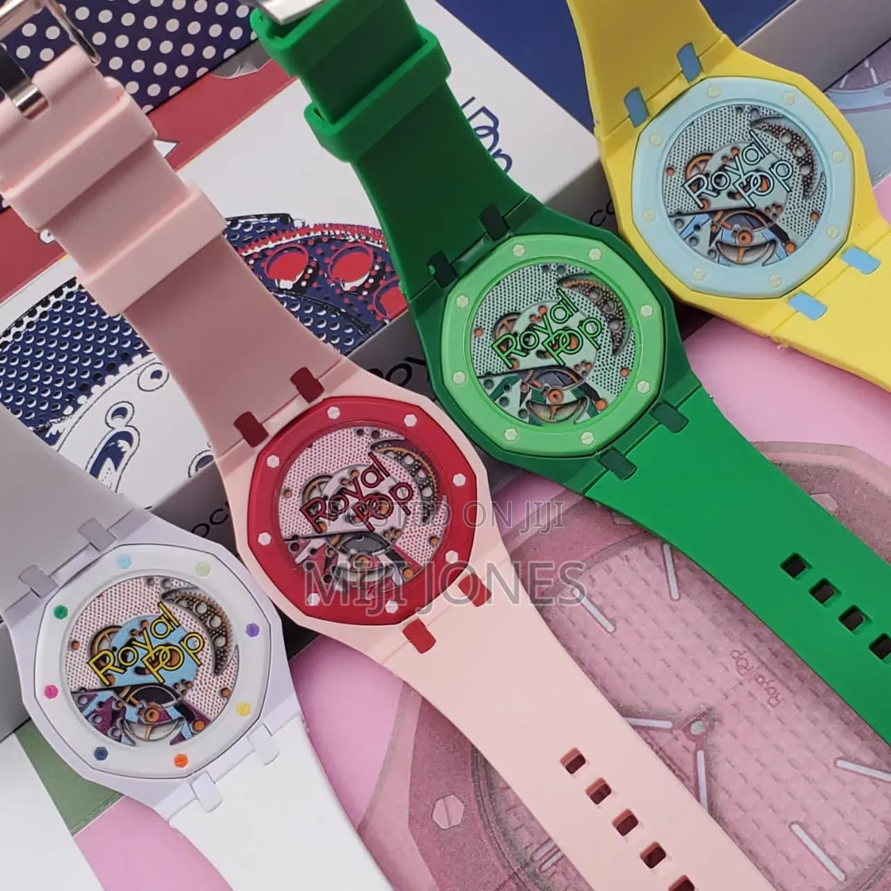 Reversible Luxury Rubber Strap Wristwatch Unisex Automatic Design