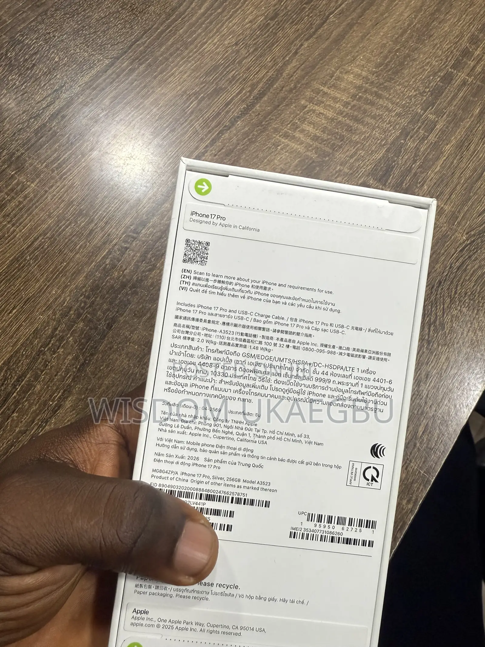 New Apple iPhone 17 Pro 256 GB Silver
