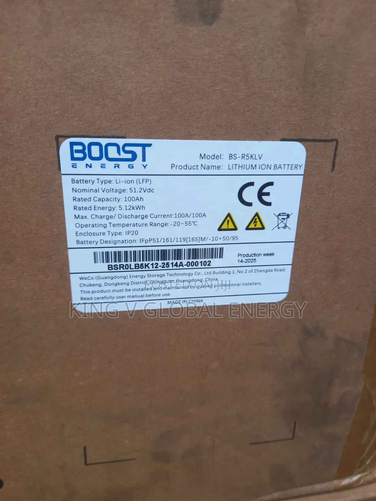 Boost Energy 5kwh/48v Lithium Battery