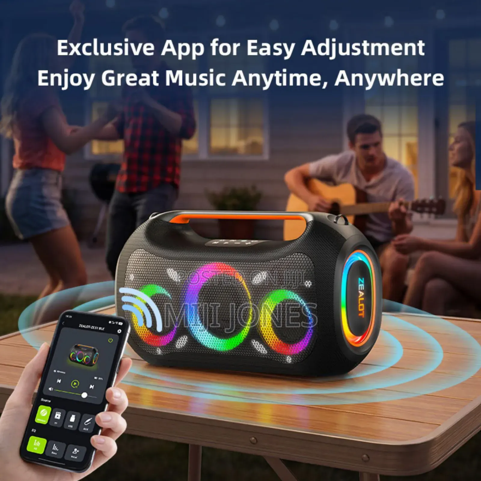 Zealot Ze51 Wireless Bluetooth Speaker Portable Outdoor Party Speaker