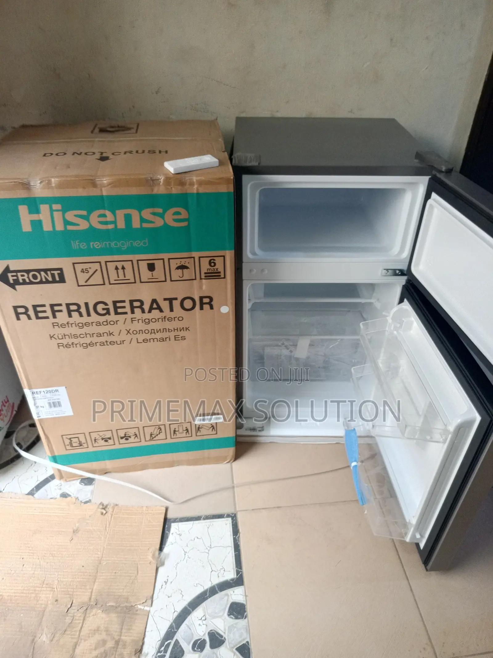 Hisense 120dr 87l Double Door Refrigerator - Top Freezer.
