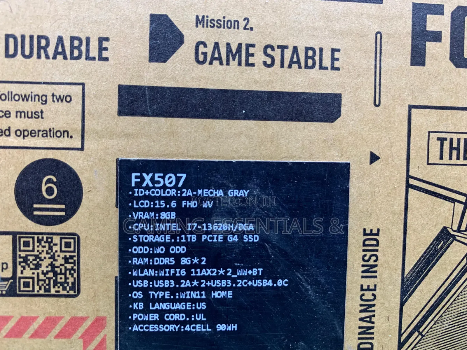 New Laptop Asus TUF Gaming FX504 16GB Intel Core i7 SSD 1T