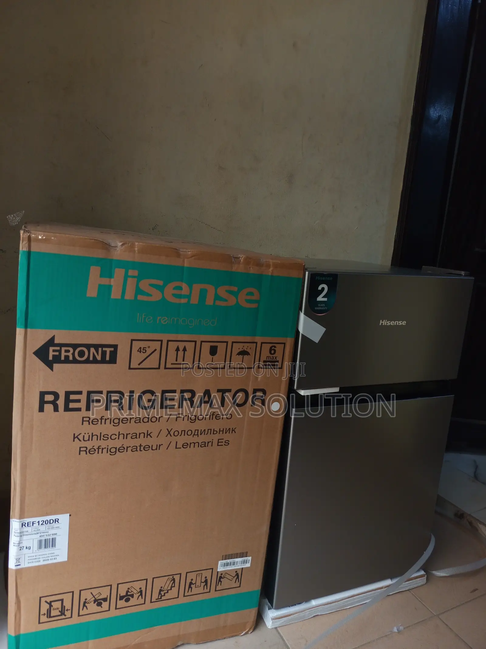 Hisense 120dr 87l Mini Double Door Fridge - Student Office Essential