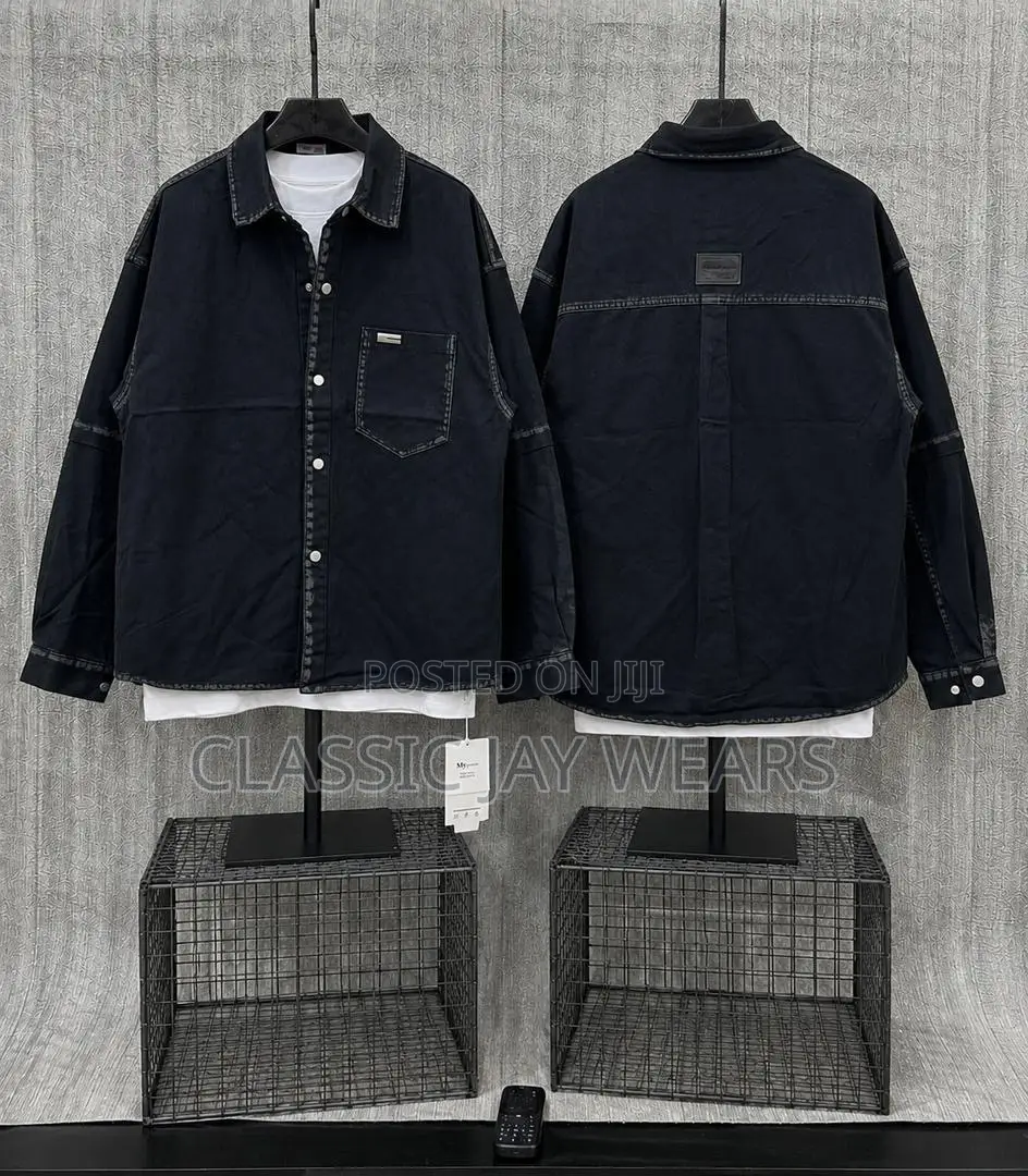 Unique Jeans Shirt Available in White and Black