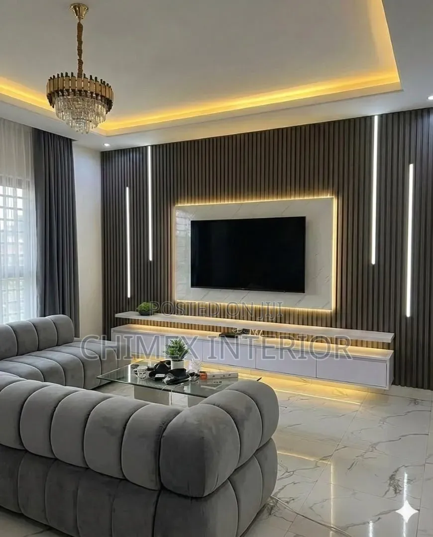 Tv Console With High Glossy