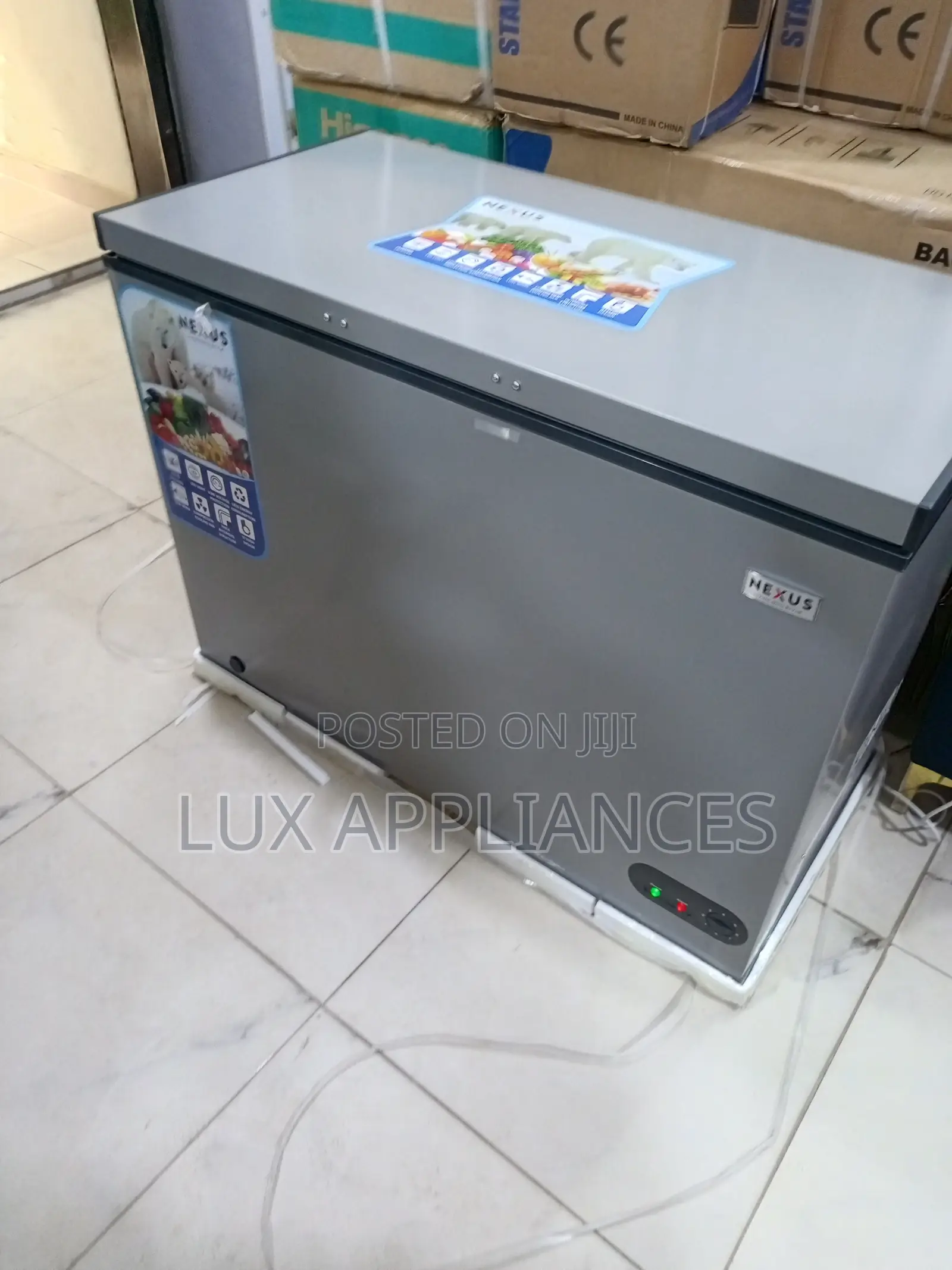 Nexus 250l Fast Cooling Chest Freezer – Silver