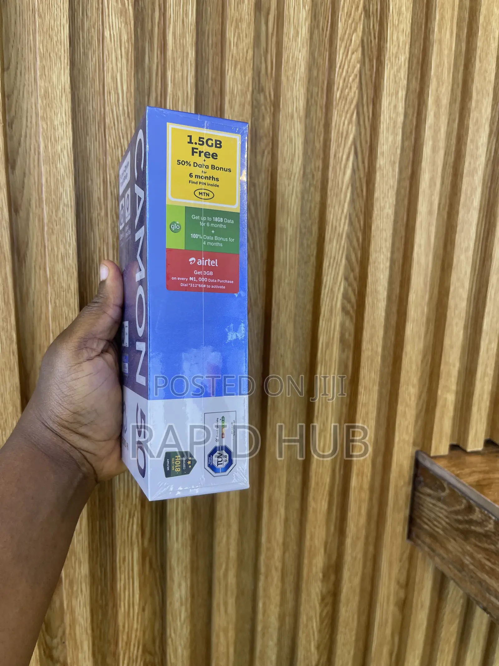 New Tecno Camon 50 256 GB Black