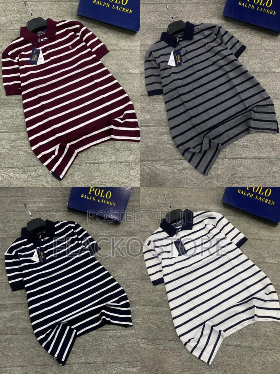 High Quality Polo Ralph Lauren Stripe Small Crest T-Shirts