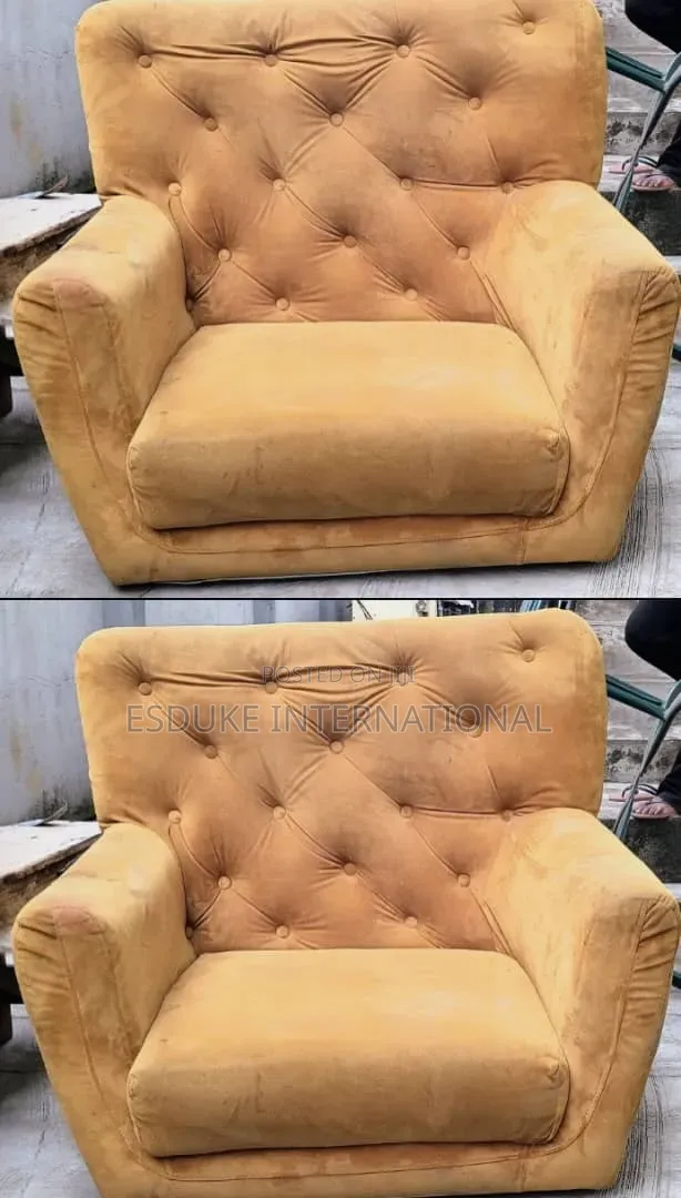 Yellow  Armrest Chair for Room or Office