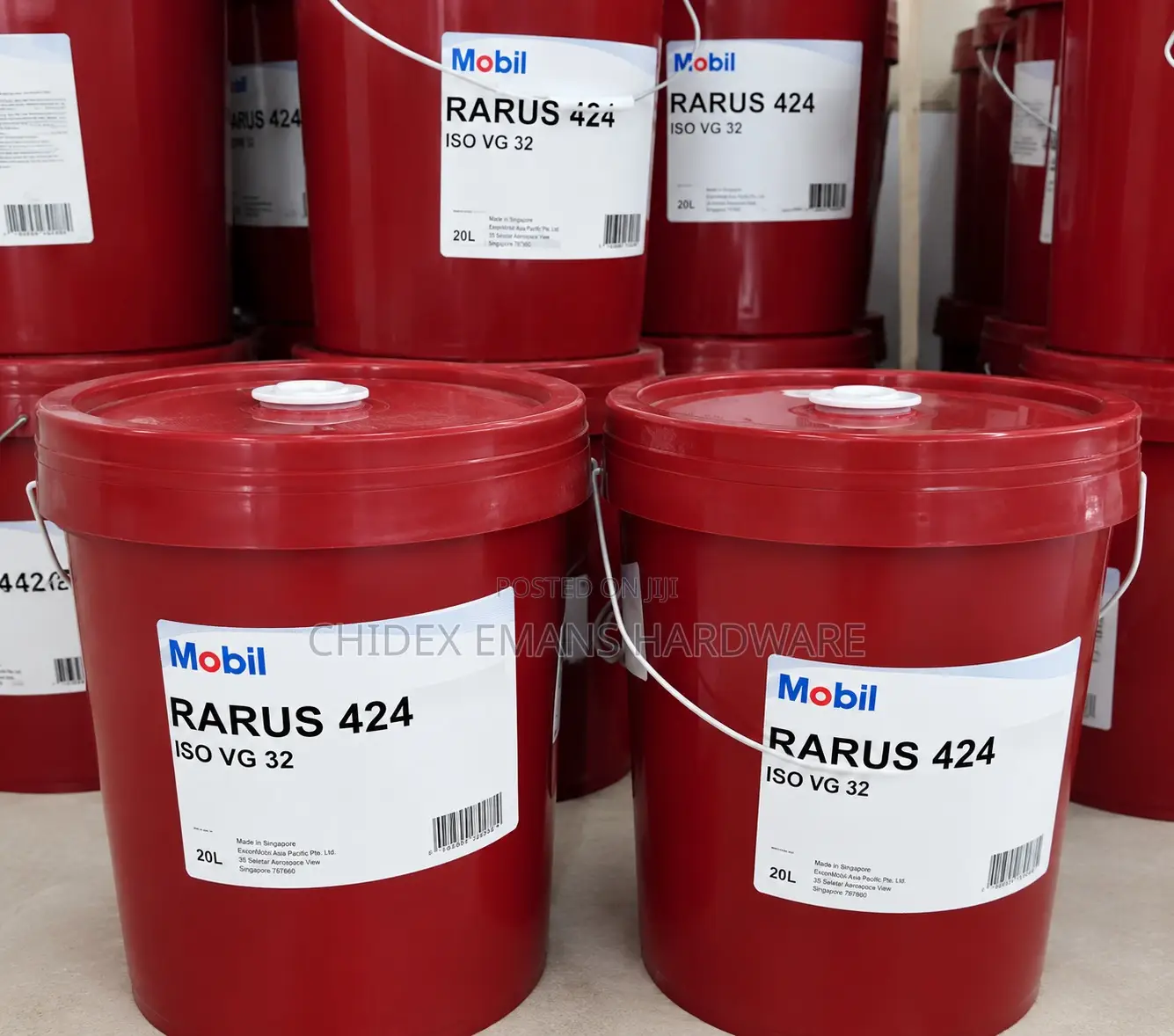 Mobil Rarus 424 Air Compressor Lubricant. 20ltr