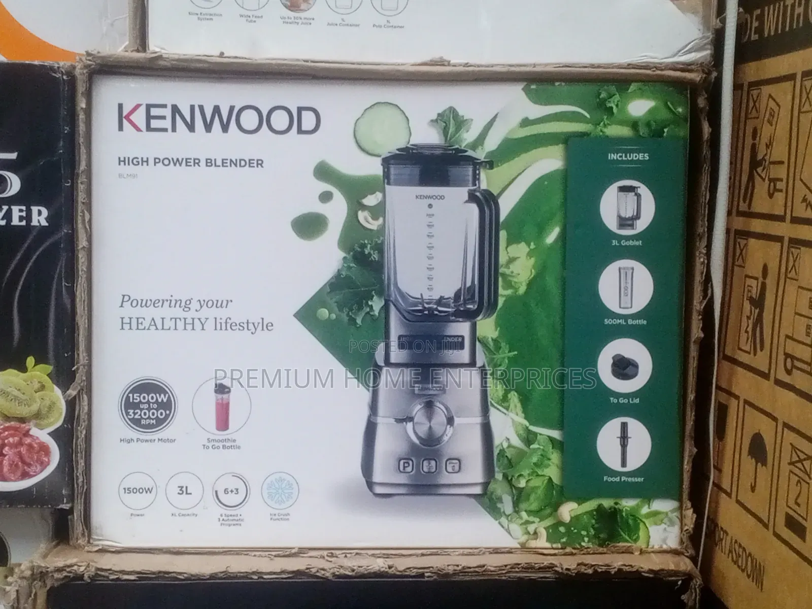 Kenwood Blender Metal 3l 1500w - Blm91.640ss