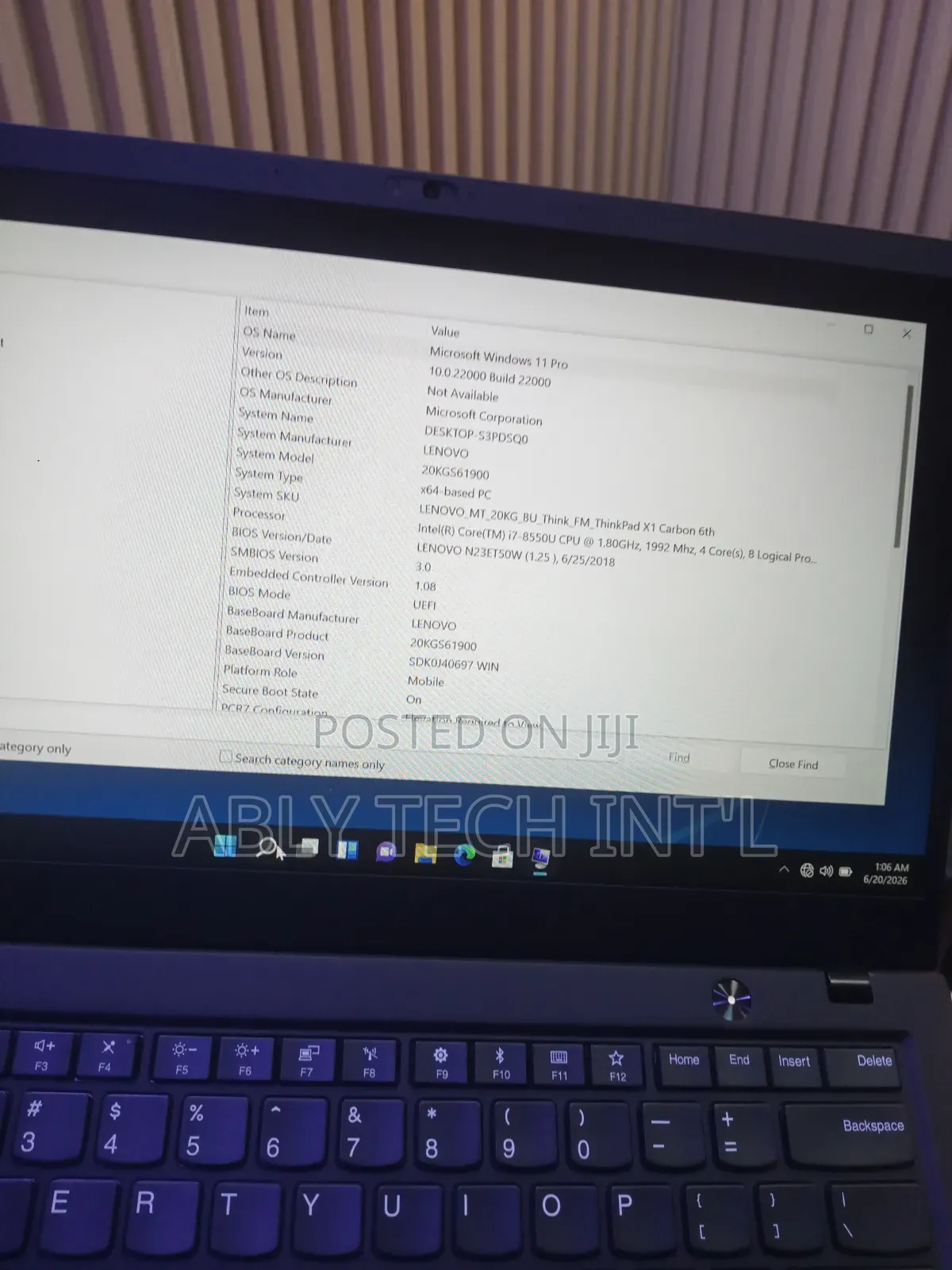 Laptop Lenovo ThinkPad X1 Carbon 16GB Intel Core i7 SSD 256GB