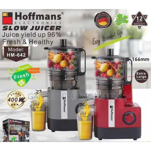 Hoffmans Heavy Duty Slow Juicer (Hm-642) - 400w Cold Press Extractor