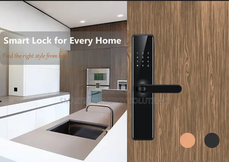 Smart Door Lock With Fingerprint Waterproof Ip65 for Wood/Aluminum D
