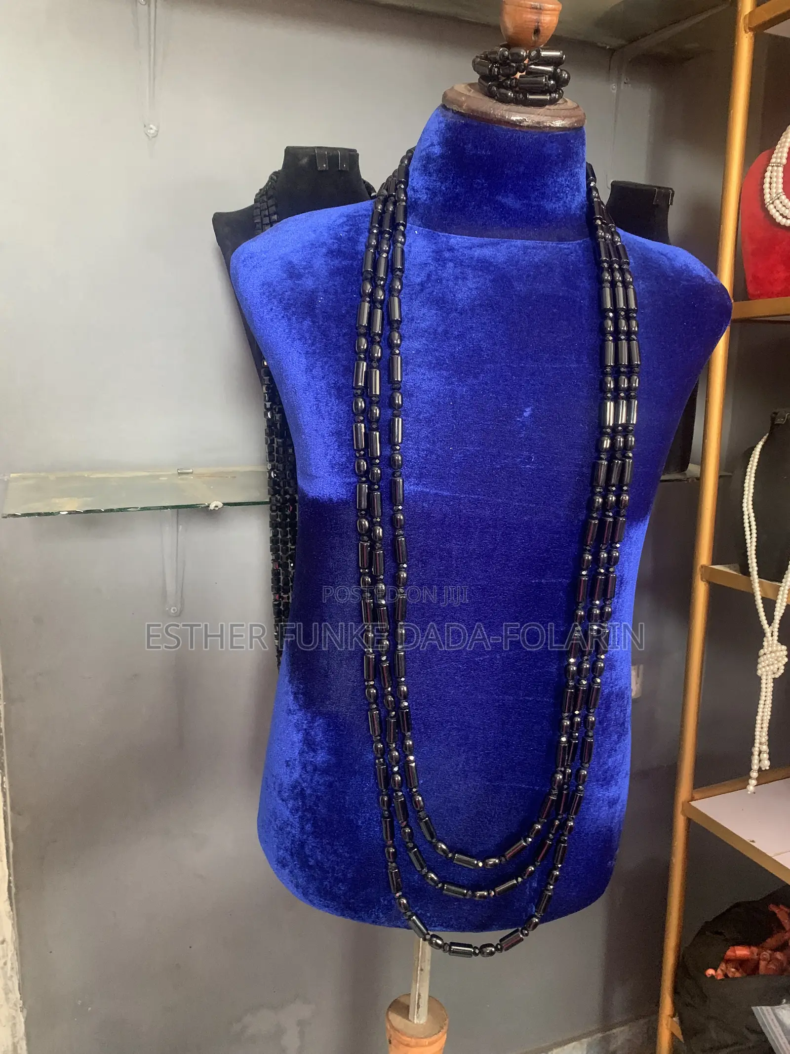 Men Black Beads