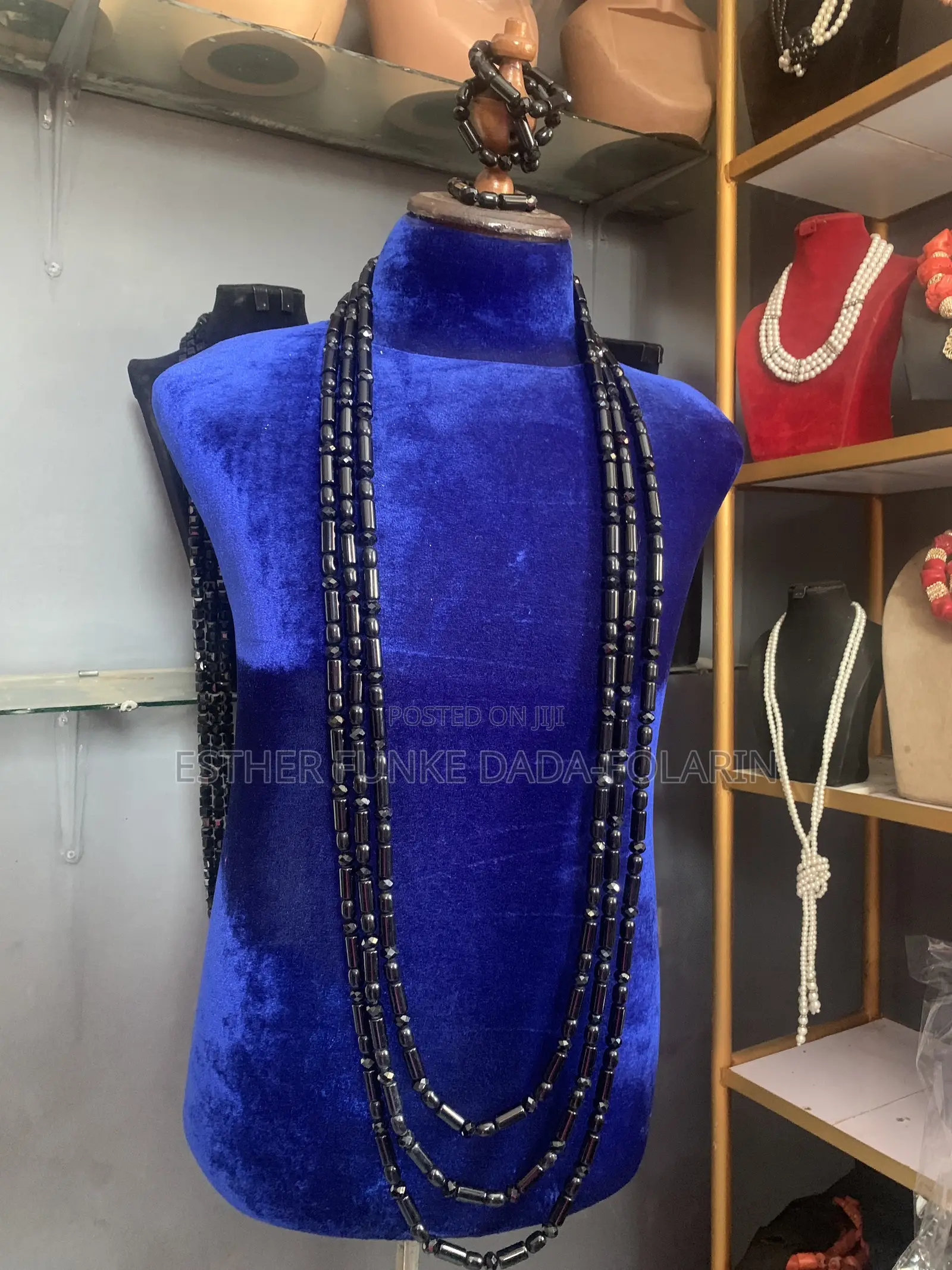 Men Black Beads