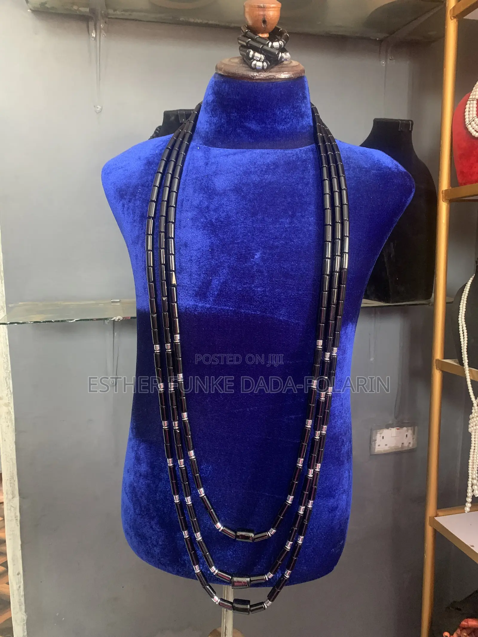 Men Black Beads