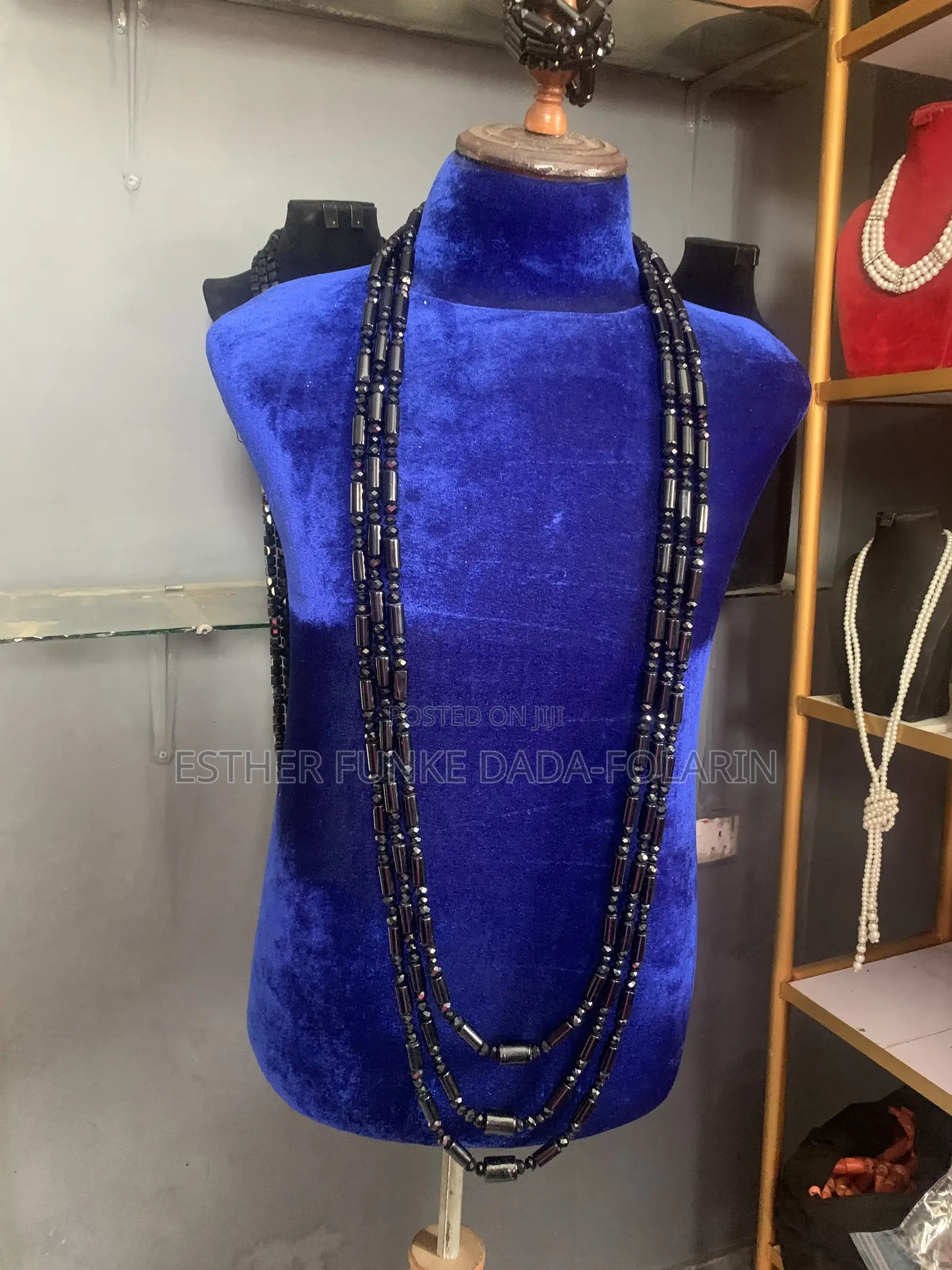 Men Black Beads