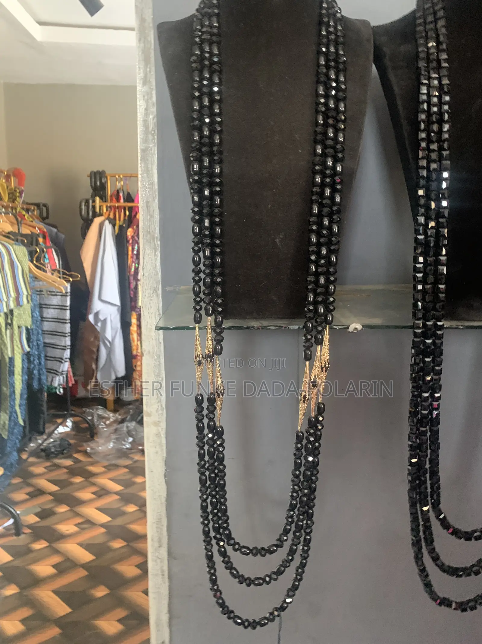 Men Black Beads
