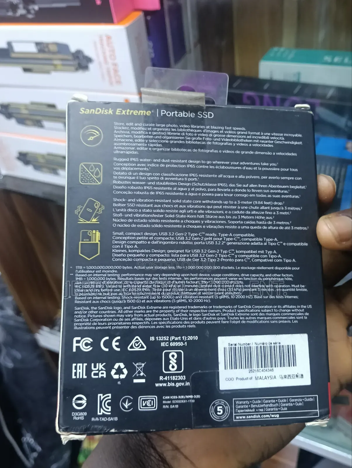 Sandisk Extreme SSD 1tb