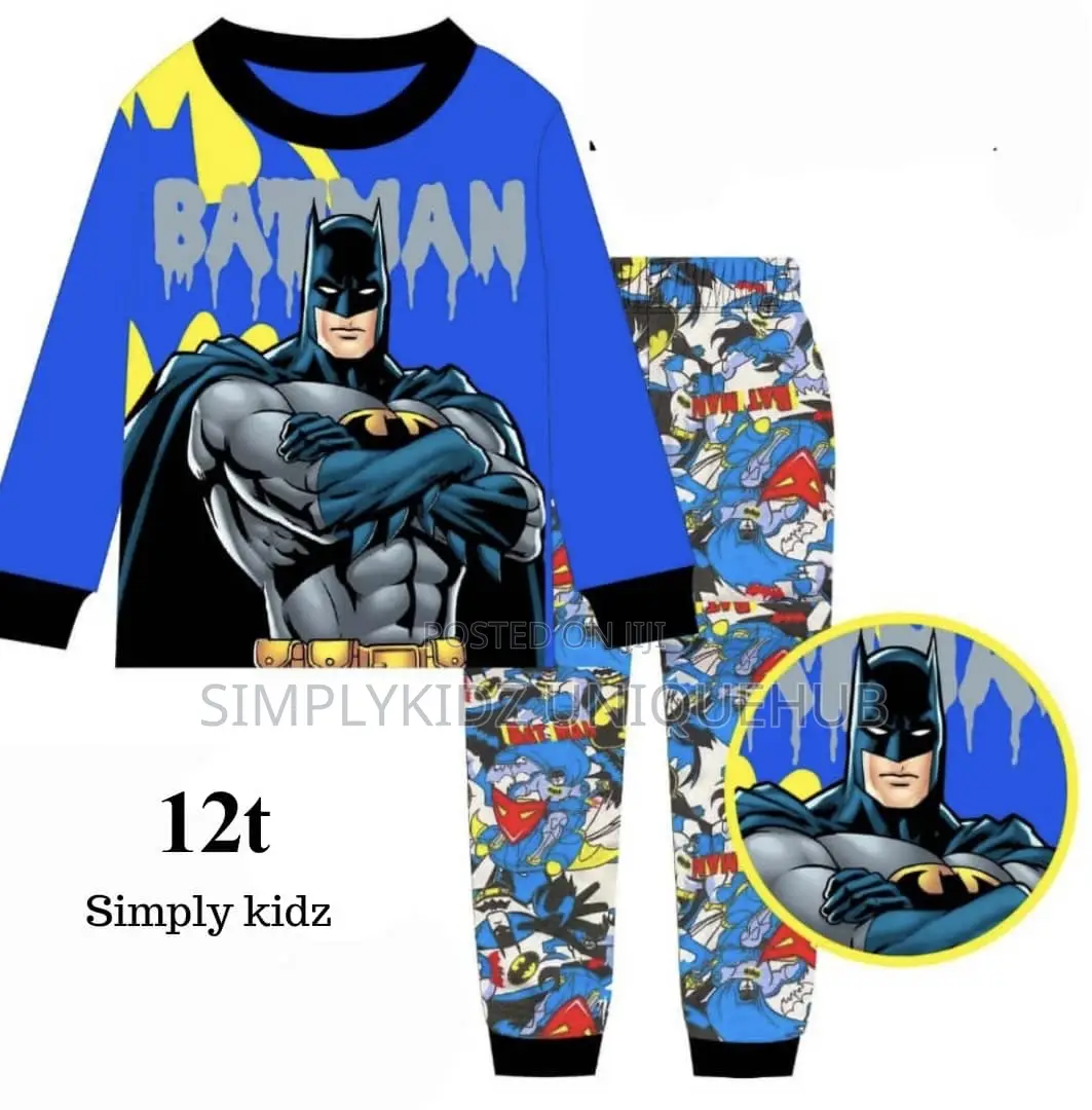 Batman Cartoon Character Pyjamas - 12t