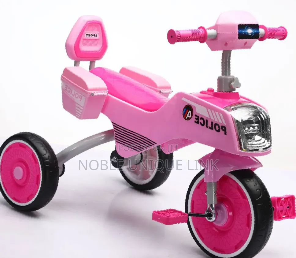 1 to 5 Years Old Police Themed Ride on Tricycle
