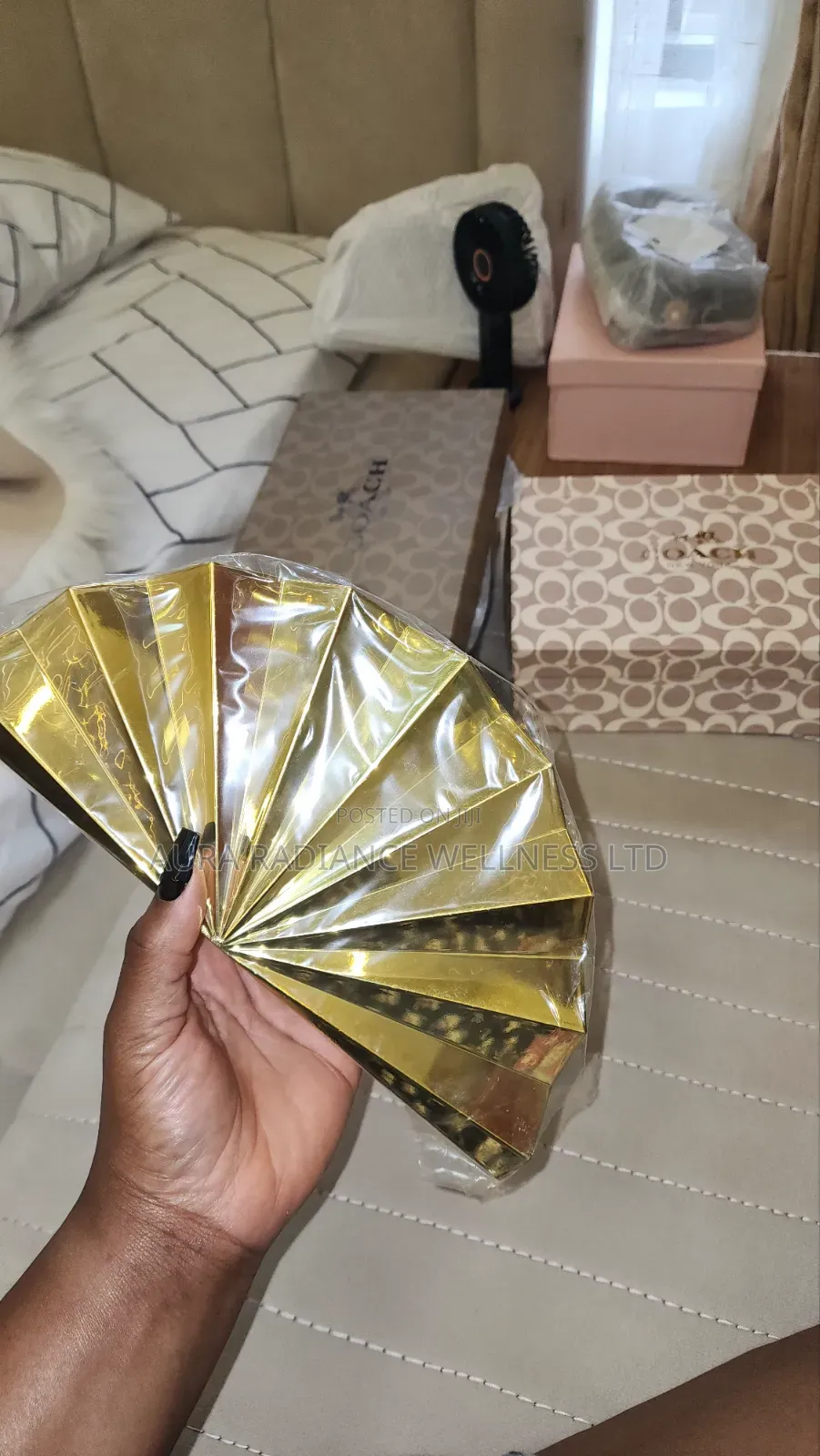 Gold Acrylic Clutch Purse