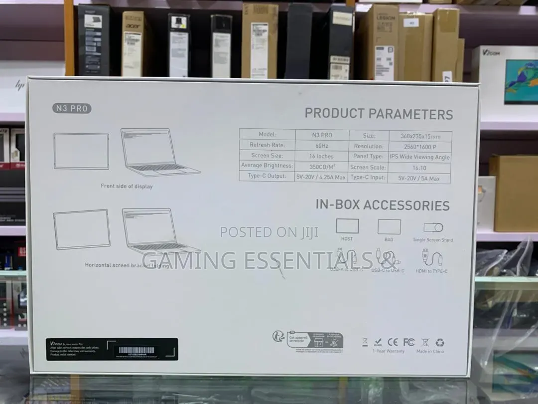 V2com N3 Pro Portable Monitor 16"