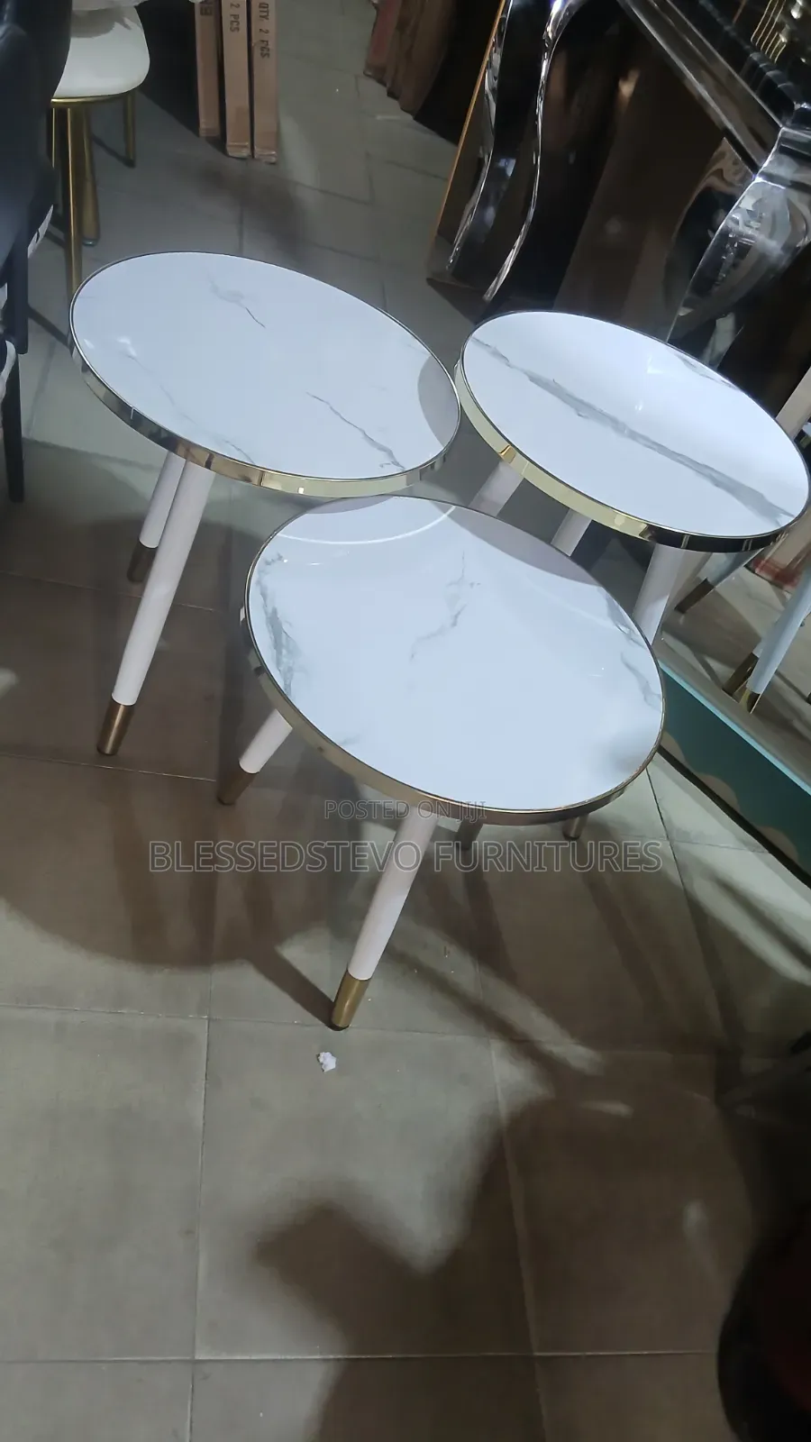 White Side Stool