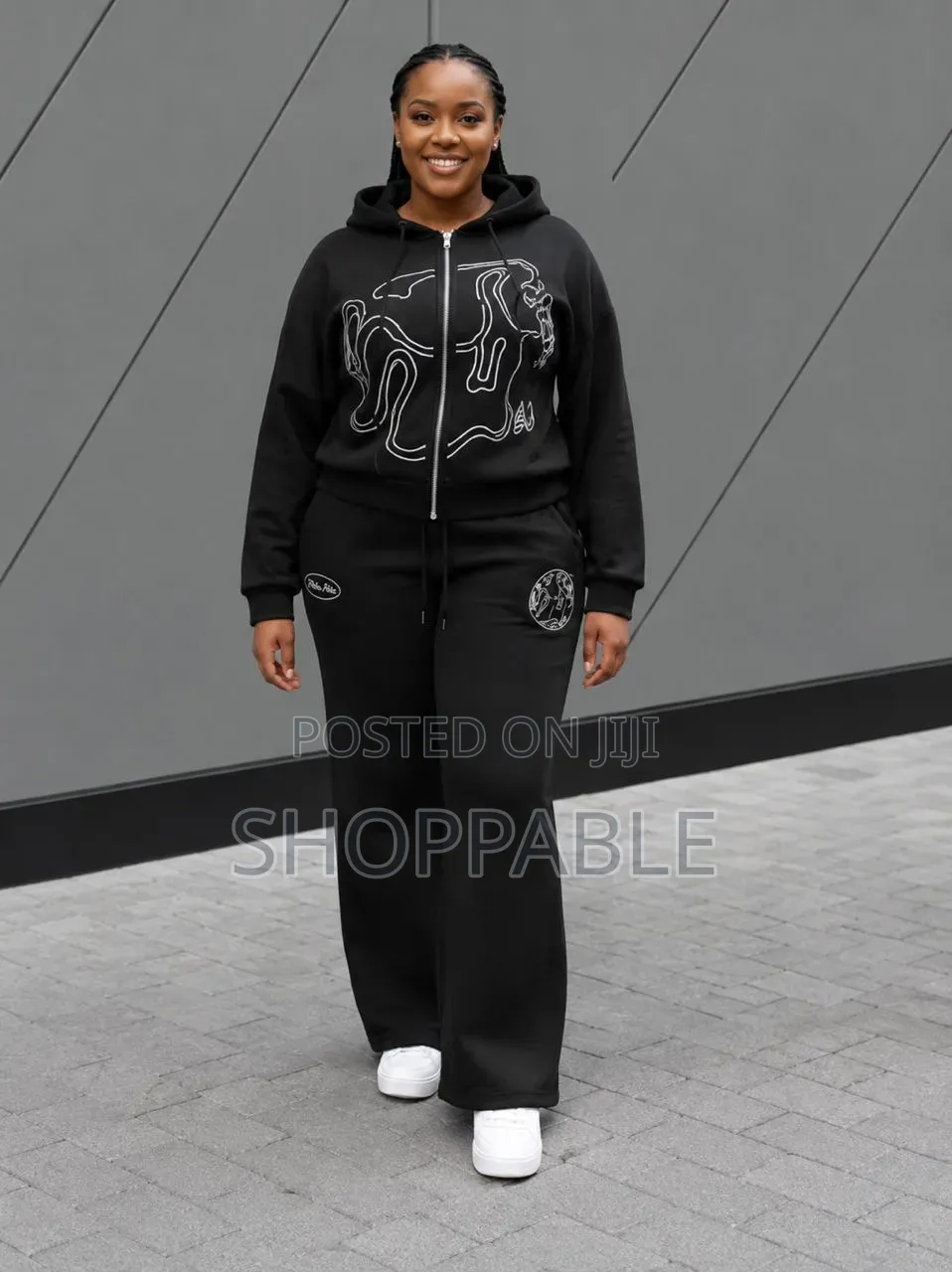 Lovely Female Up and Down Hoodies
