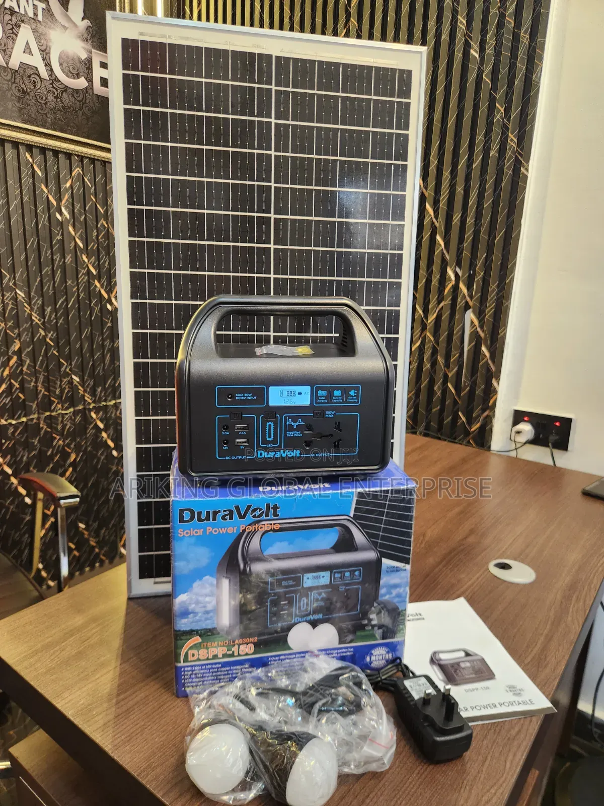 Duravolt DSP-150 Solar Power Station With Led Bulbs