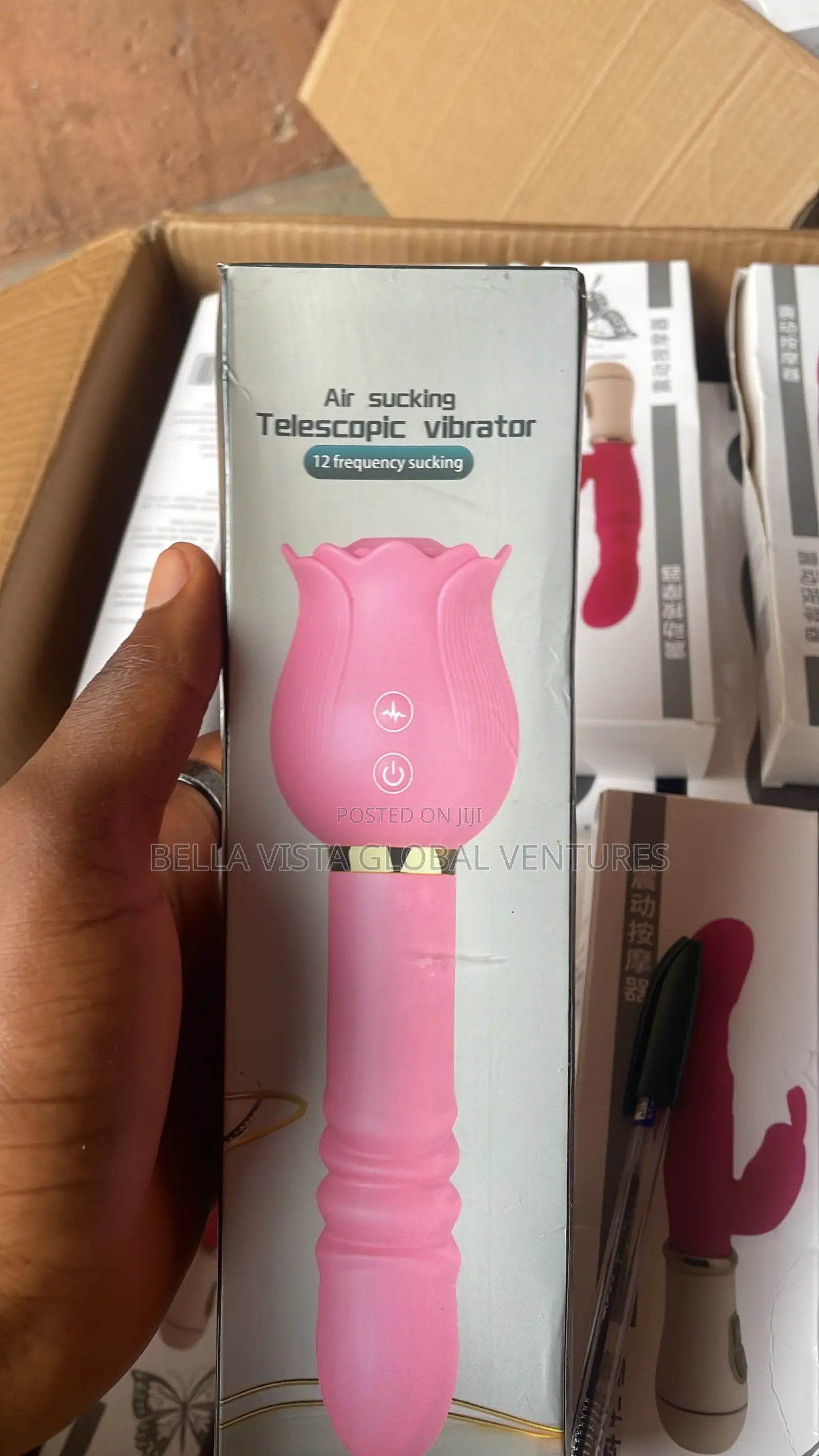Long Rose Sucker Vibrator