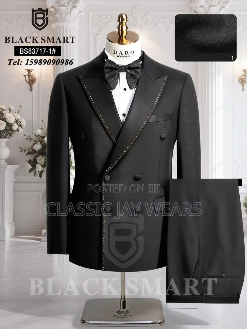 Quality Suit Available in Navy Blue and Black Only