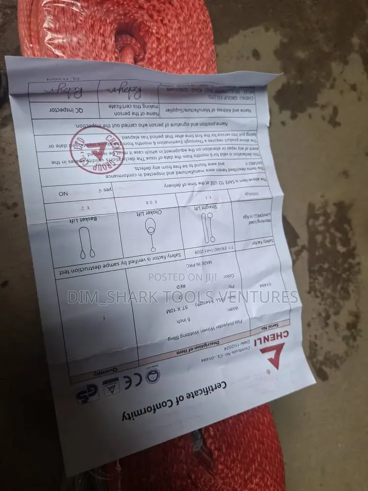5ton X 10meter(5")Heavy-Duty Polyester Webbing Lifting Sling(5000 Kg)