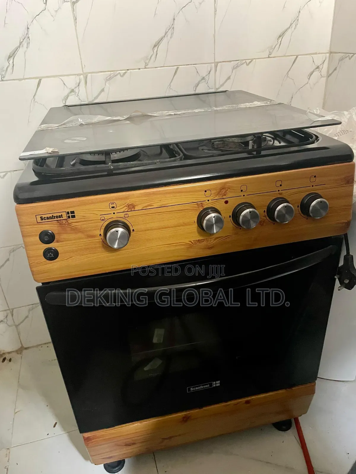 Scanfrost Gas Cooker 60×60cm Ck6312ng (3 Gas Burner + 1 Elec Hotplate)