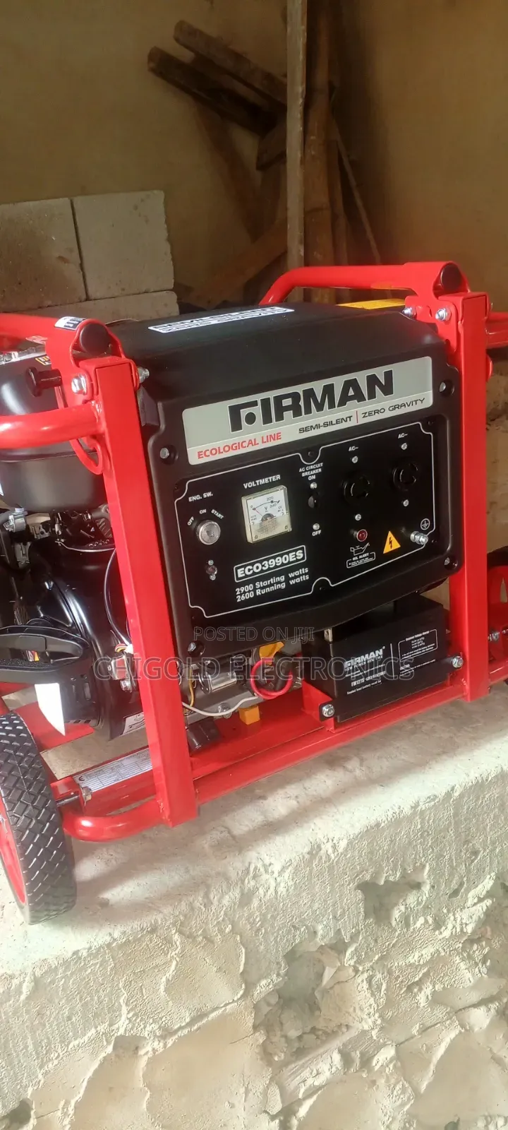 Original Firman Generator Model 3990 100% Copper Coin 4.5 Kva