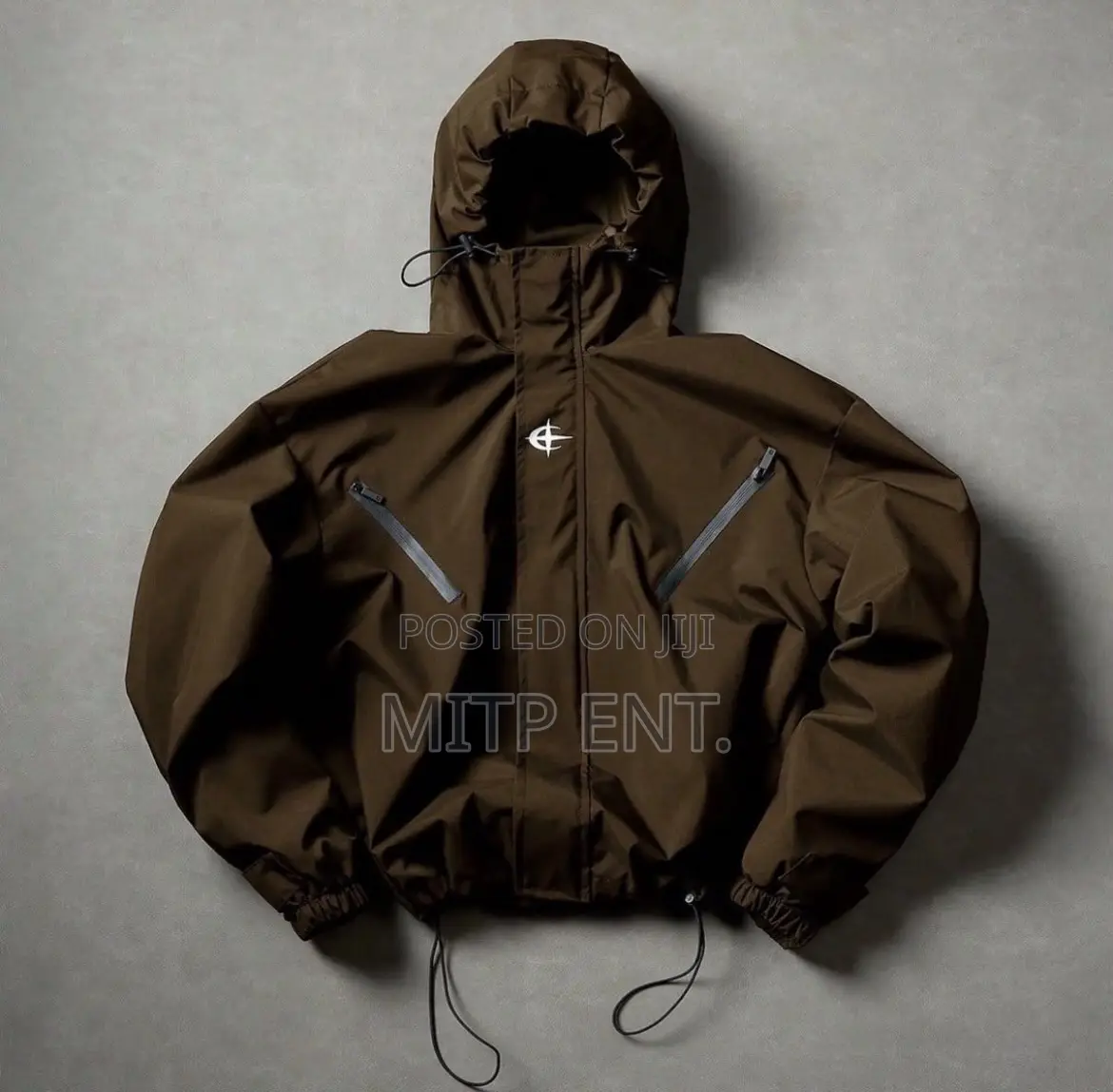 Cropped Windbreaker Jacket