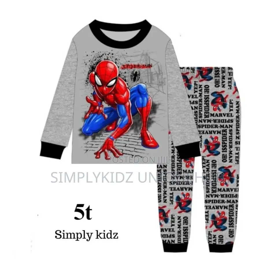 Spiderman Cartoon Character Pyjamas - 5t