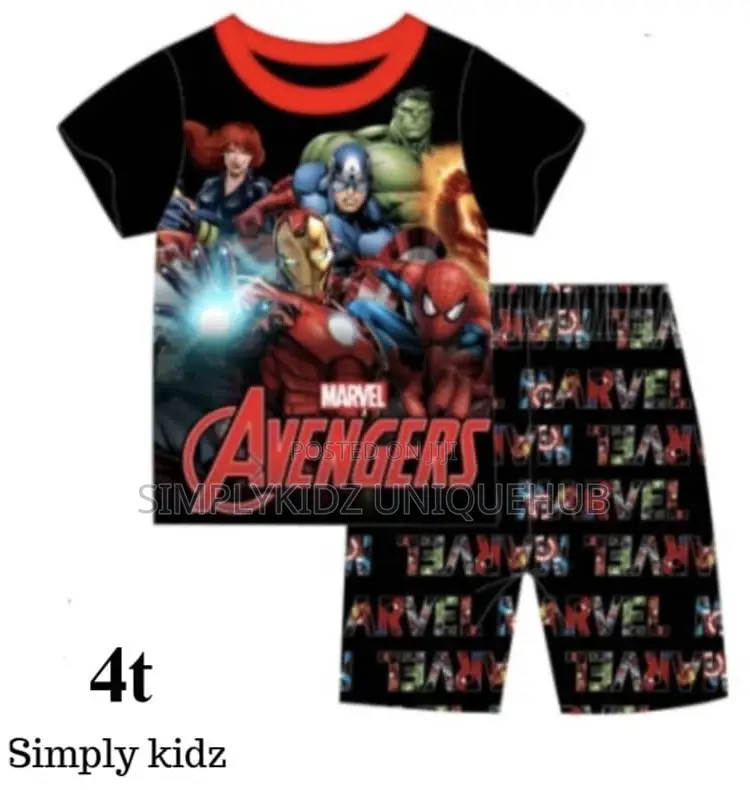 Avengers Cartoon Character Pyjamas - 4t