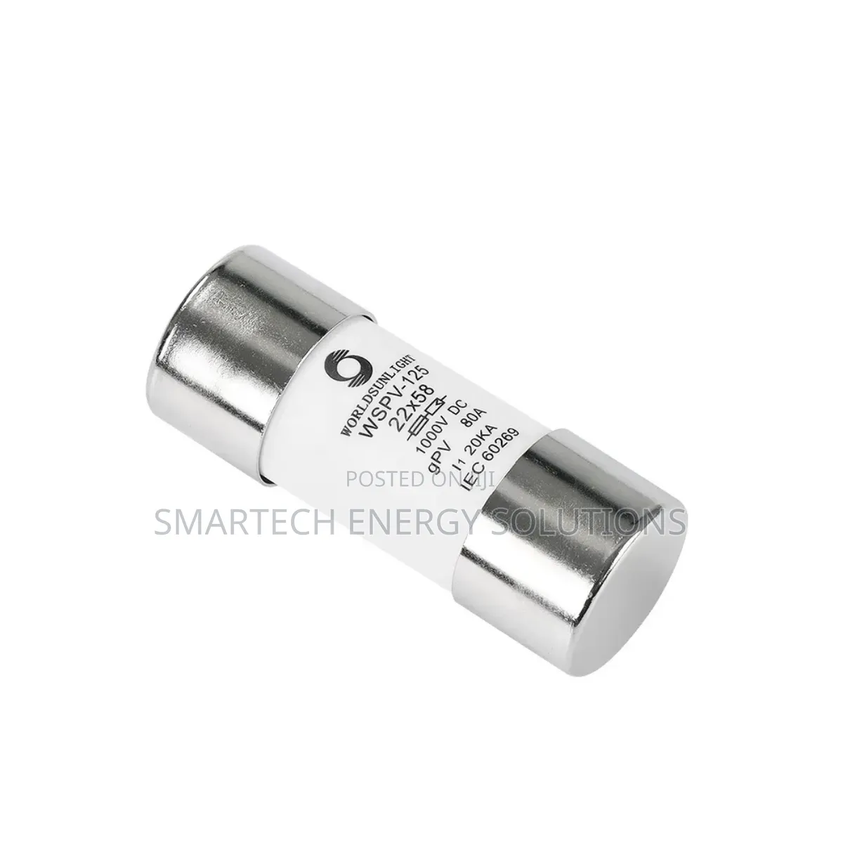 Solar Pv Dc/Ac 1000v 22x58mm Fuses 32a 63a 80a 125a Cylindrical Fuses