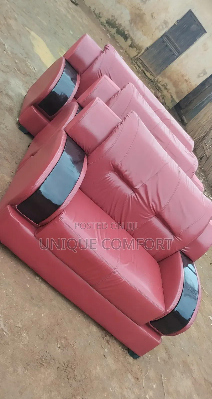 Complete Foreign 7 Seaters Quality Leather Sofa Set (3,2,2) Set