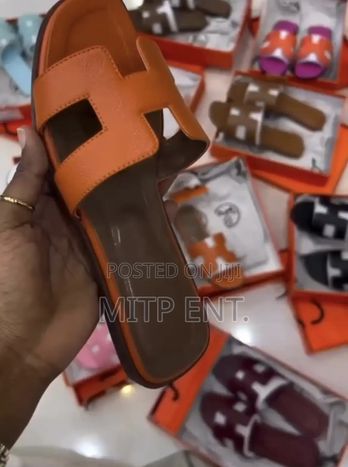 Hermes Ladies Luxury Slippers