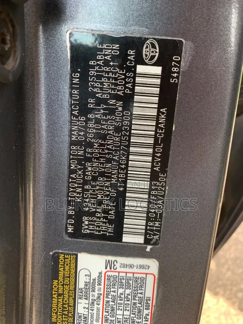Toyota Camry LE 4dr Sedan (2.4L 4cyl 5A) 2008 Gray