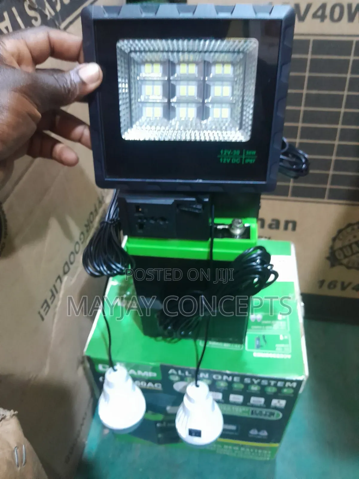 Cclamp 12v 360wh Solar Power System Kits With 40w Solar Panel