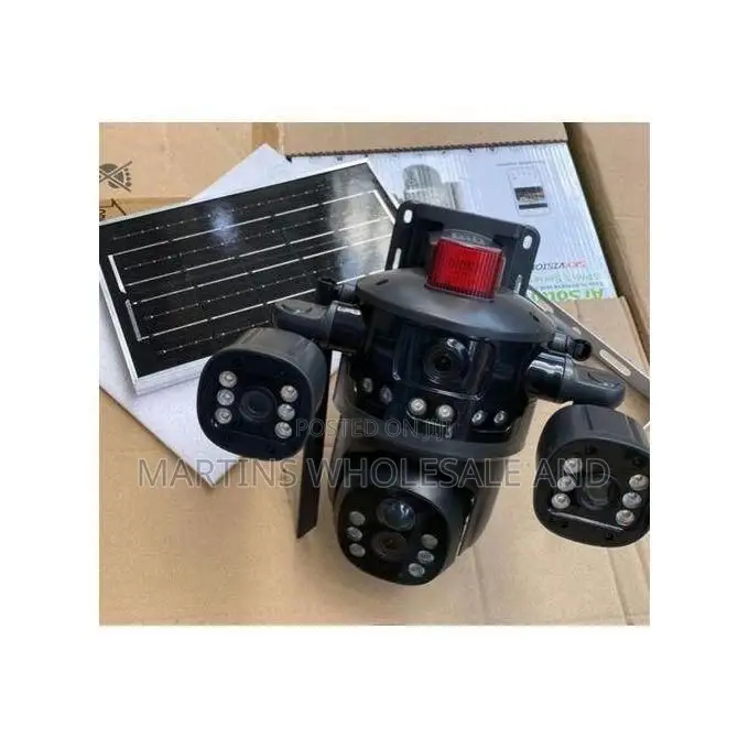 Triple Lens 4g Solar PTZ CCTV Camera