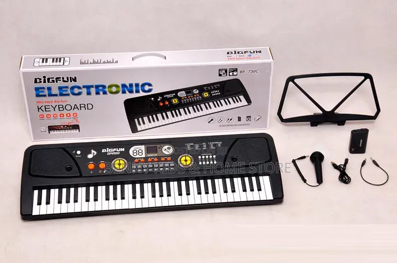 Big Fun Electronic Keyboard With Stand and Mic