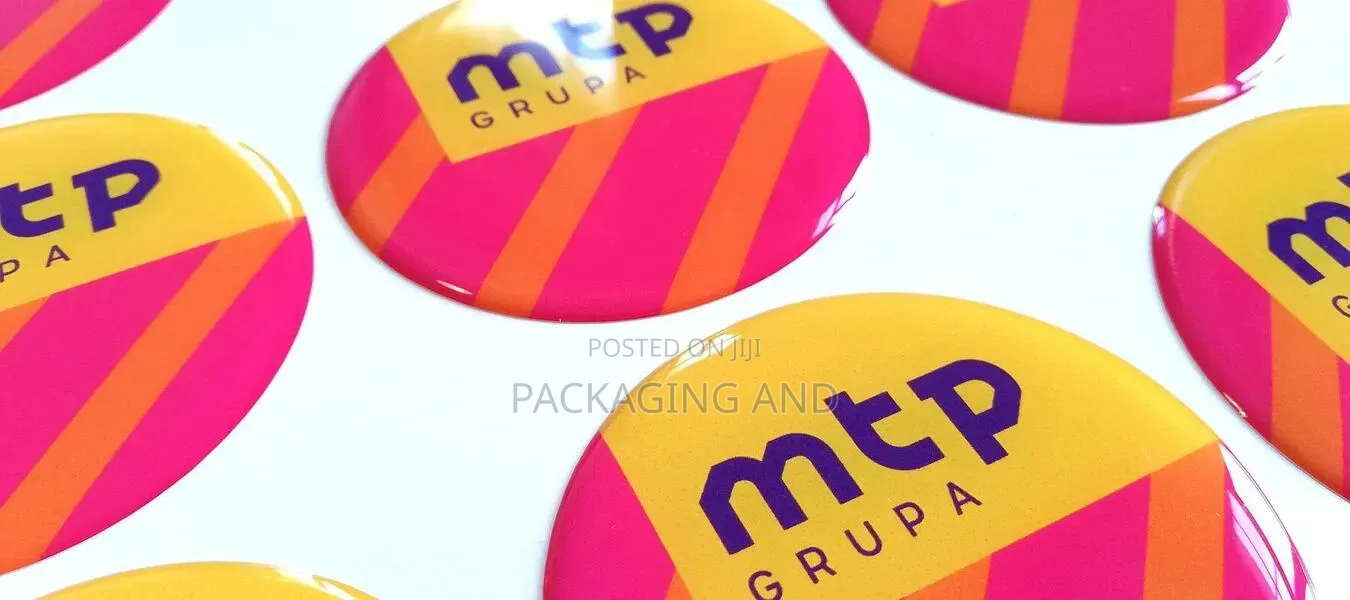 Dome Label Stickers Branding for Products | Moq 100pcs