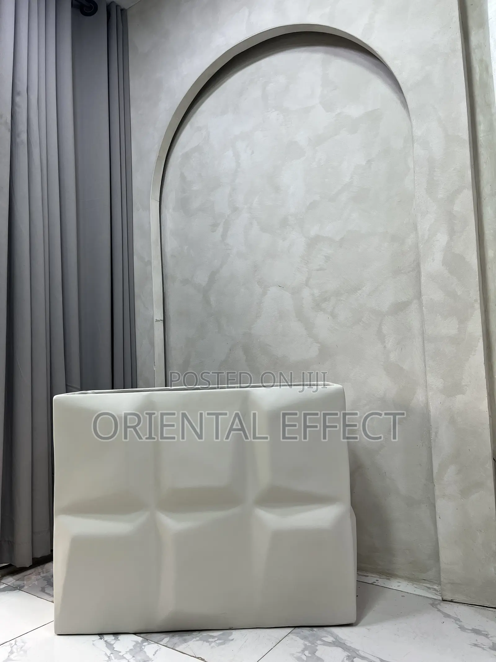 Off-White Big Prism Trough Pot for Sale | Large Flower Pot Nigeria