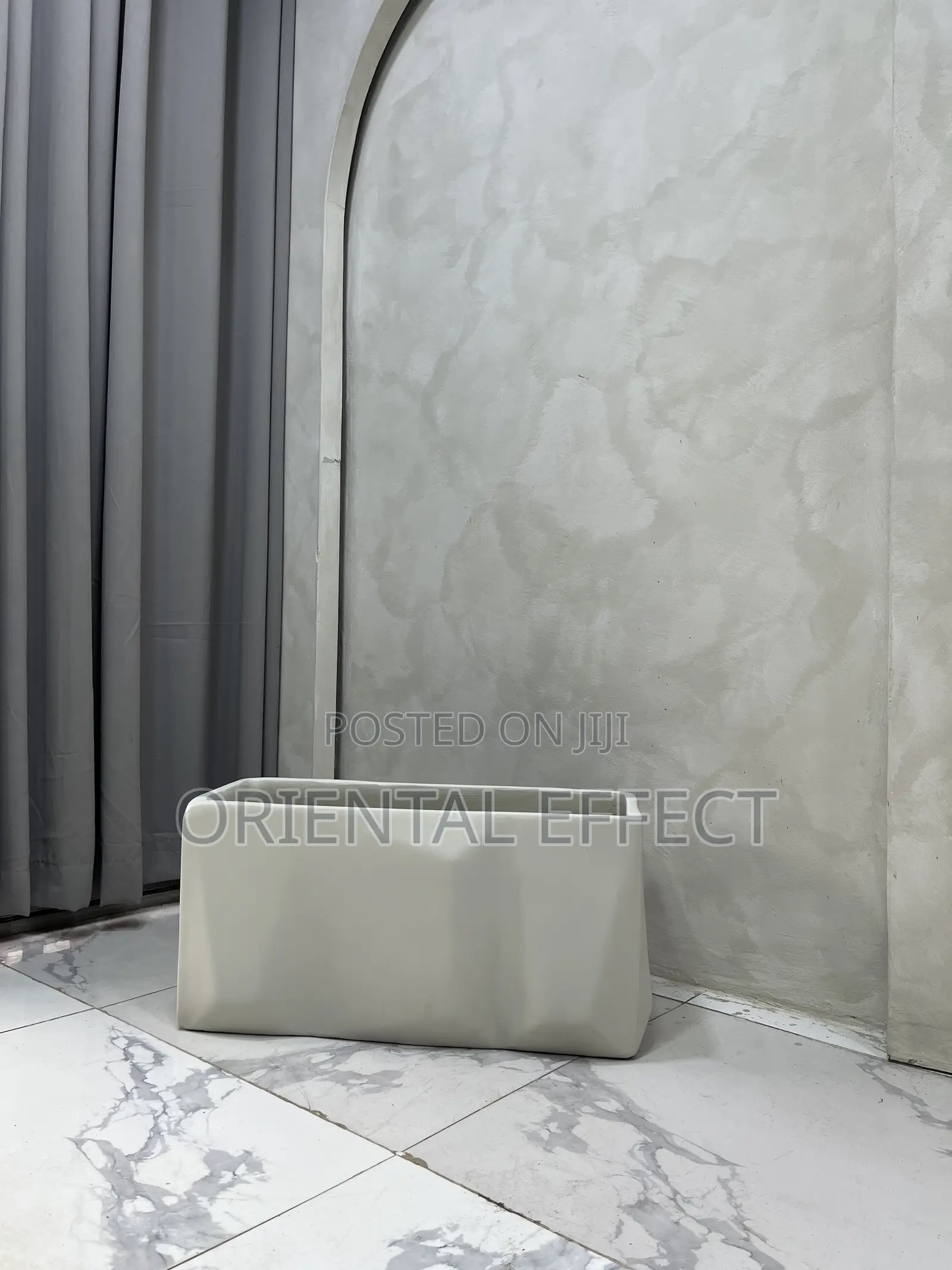 Off-White Small Prism Trough Pot for Sale | Modern Flower Pot Nigeria