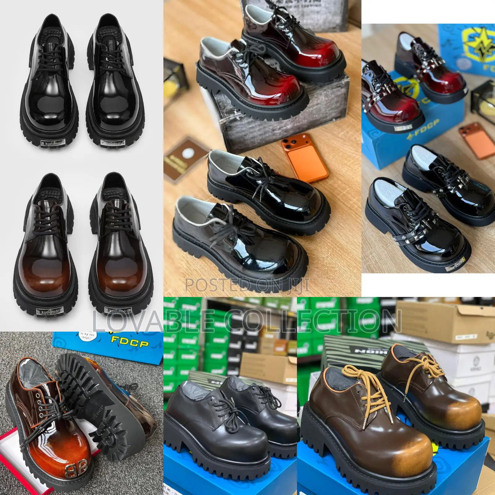 FDCP Shadow Derby Platform Shoes